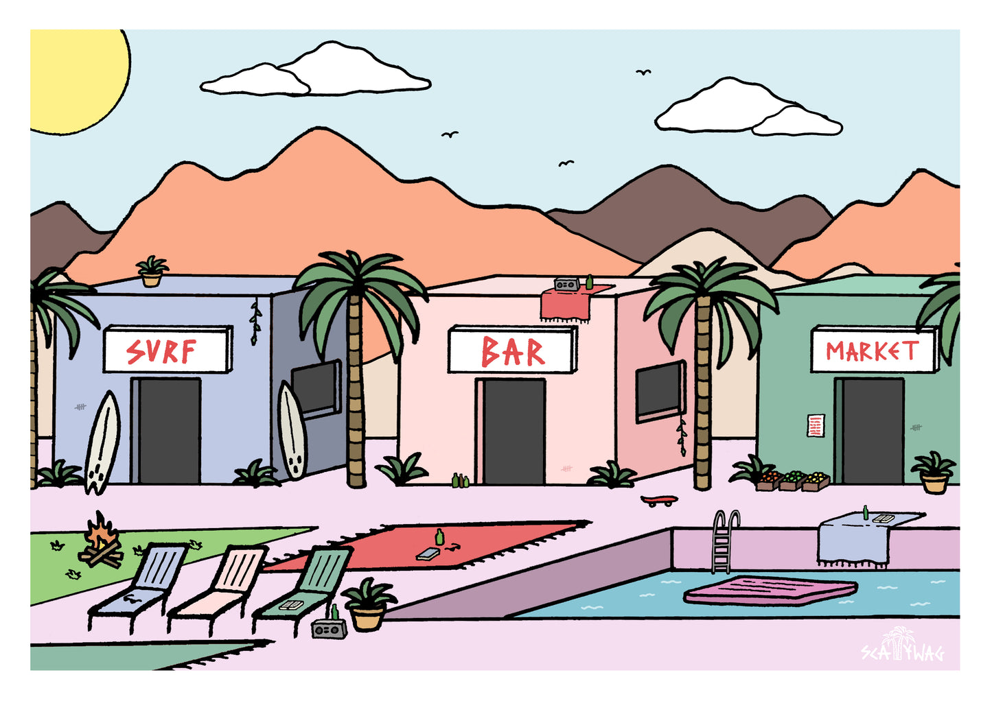 Mango House Print